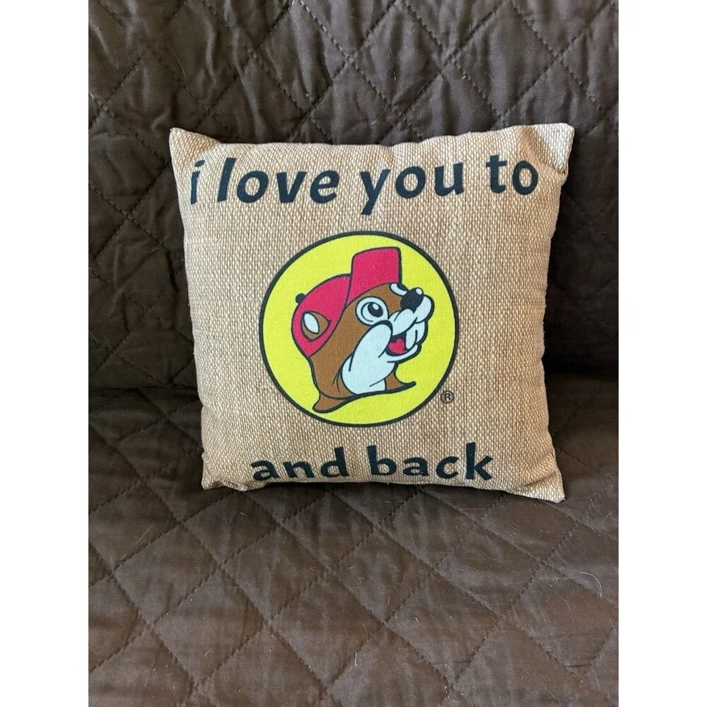 I Love You to Buc-ee's and Back Pillow Throw 11